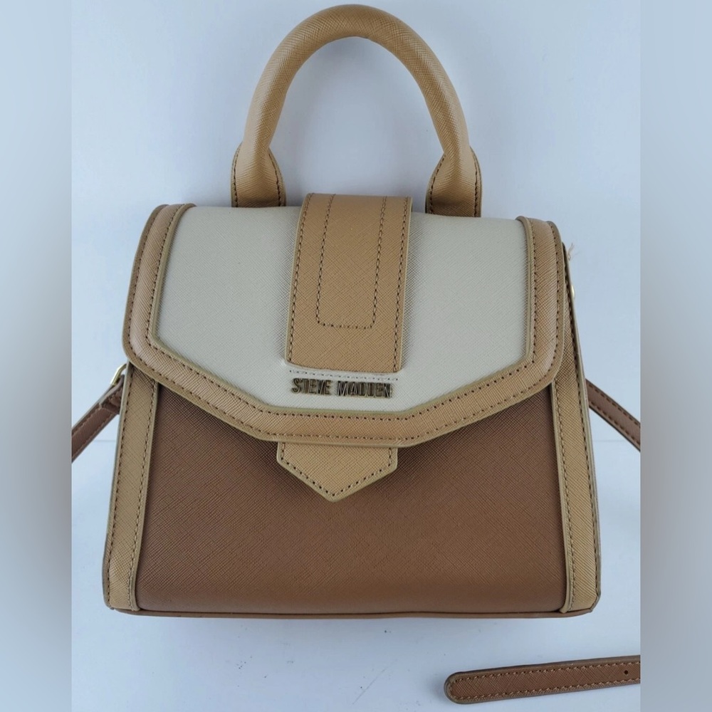 Steve Madden Tan and Cream Women's Bag